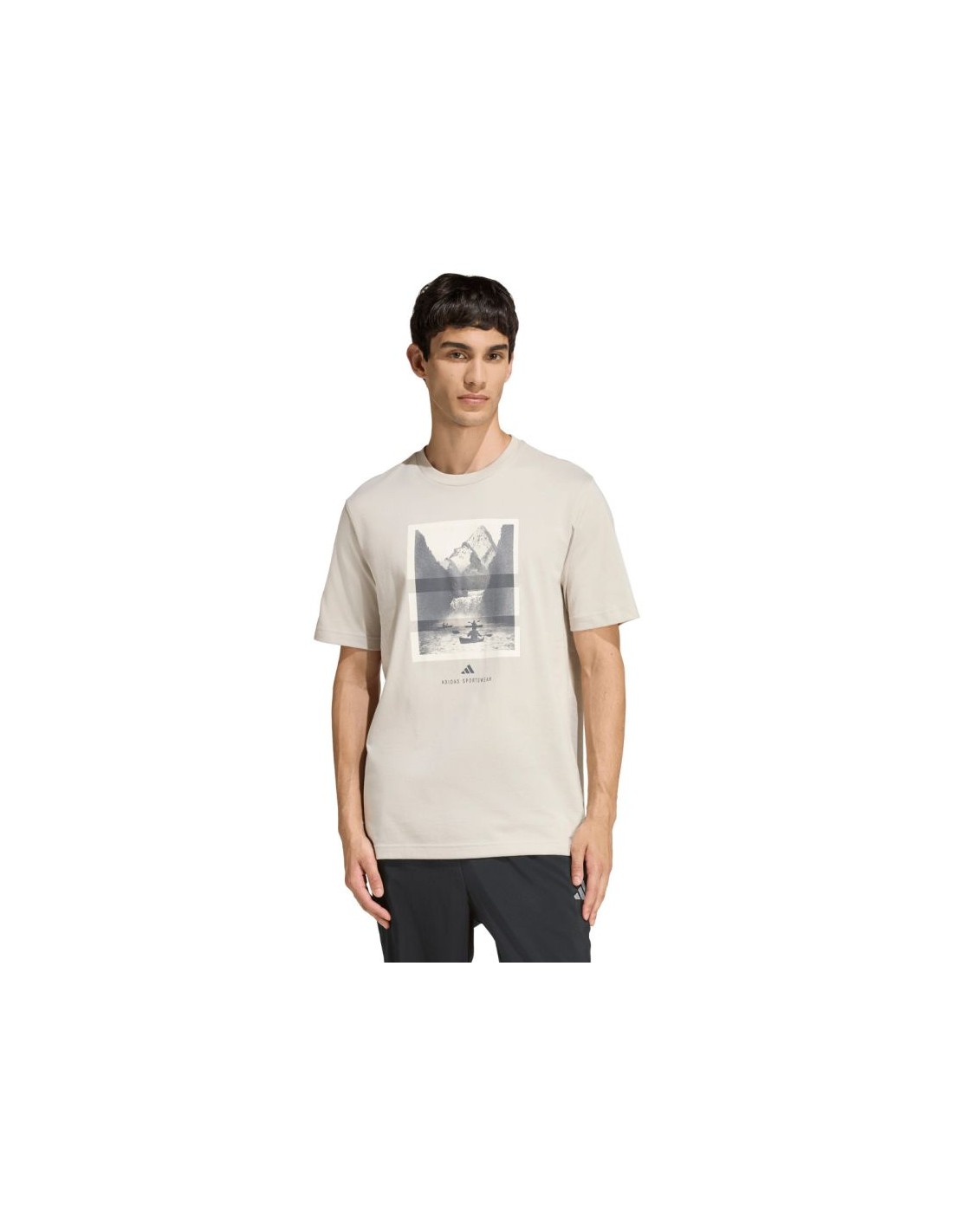 Men's adidas Outdoor Kayaking Graphic Tshirt beige KB2541