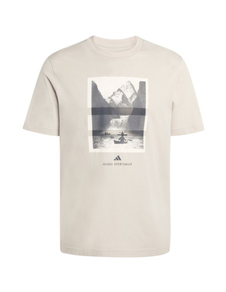 Men's adidas Outdoor Kayaking Graphic Tshirt beige KB2541