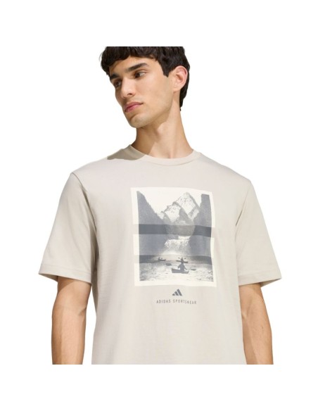Men's adidas Outdoor Kayaking Graphic Tshirt beige KB2541