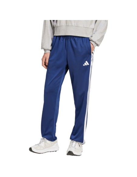 Men's adidas 3Stripes Tricot Regular Fit Open Hem Pants Blue JI8803