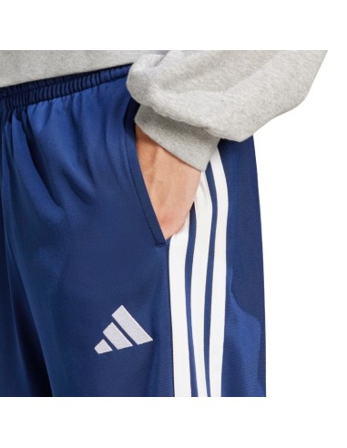 Men's adidas 3Stripes Tricot Regular Fit Open Hem Pants Blue JI8803