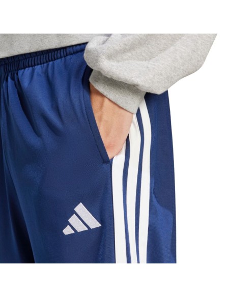 Men's adidas 3Stripes Tricot Regular Fit Open Hem Pants Blue JI8803