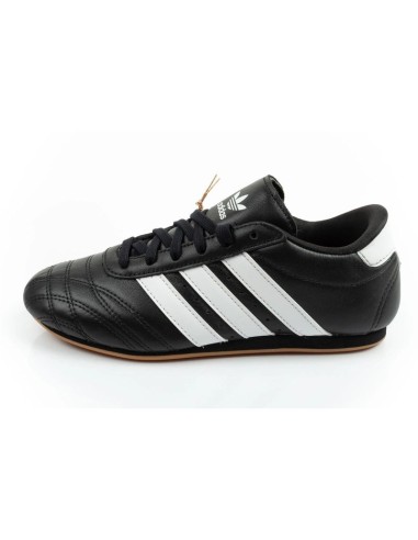 Adidas women's sports shoes Taekwondo Lace black fashionable leather