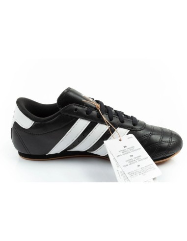Adidas women's sports shoes Taekwondo Lace black fashionable leather