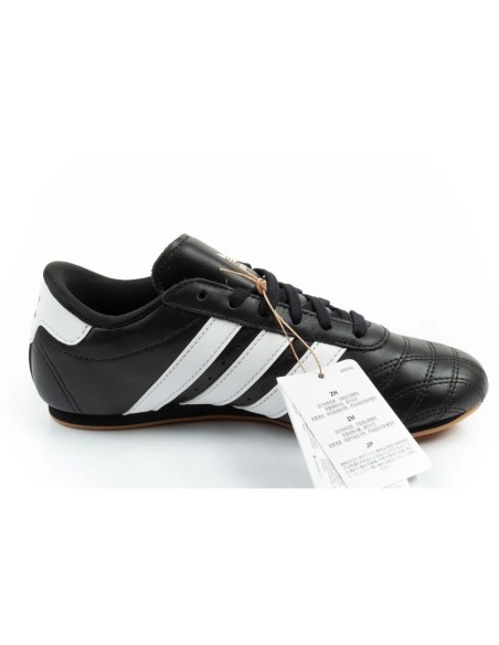Adidas women's sports shoes Taekwondo Lace black fashionable leather