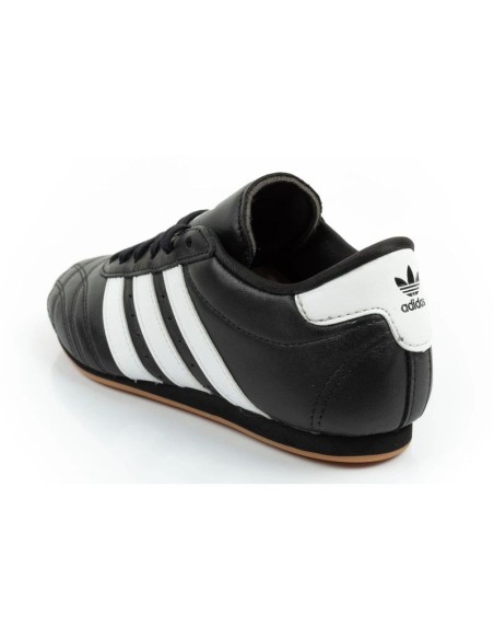 Adidas women's sports shoes Taekwondo Lace black fashionable leather