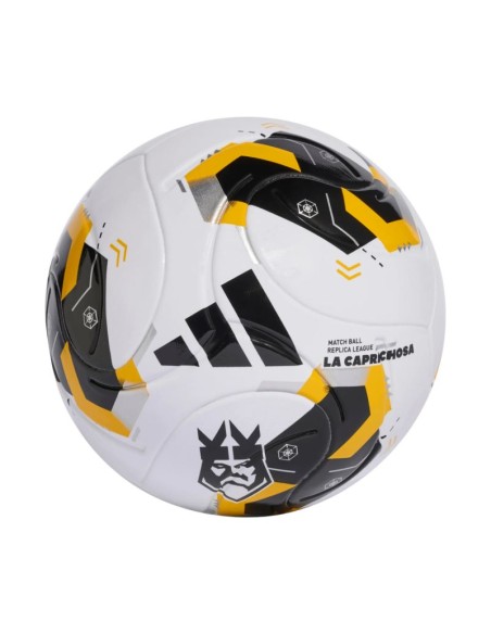 adidas Sacramento Kings League Soccer Ball White Black and Yellow KE8229