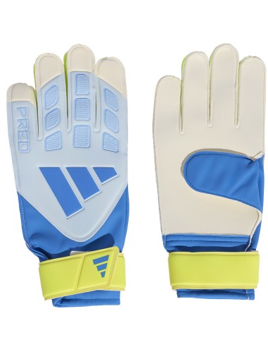 adidas Predator Training Goalkeeper Gloves White Yellow and Blue KA7786