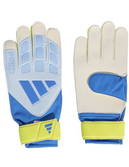 adidas Predator Training Goalkeeper Gloves White Yellow and Blue KA7786