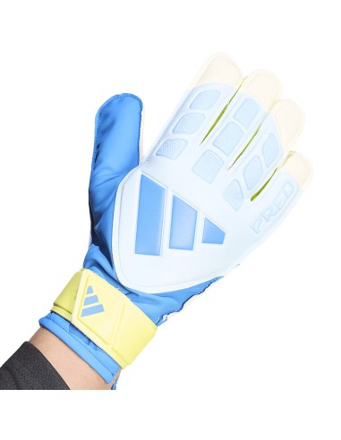 adidas Predator Training Goalkeeper Gloves White Yellow and Blue KA7786