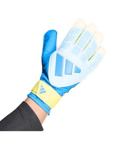 adidas Predator Training Goalkeeper Gloves White Yellow and Blue KA7786