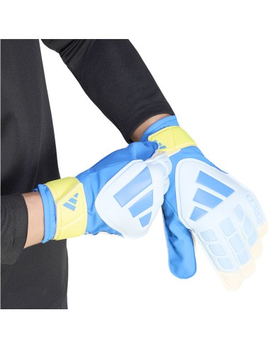 adidas Predator Training Goalkeeper Gloves White Yellow and Blue KA7786