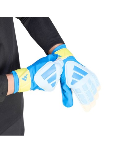adidas Predator Training Goalkeeper Gloves White Yellow and Blue KA7786