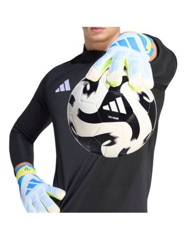 adidas Predator Training Goalkeeper Gloves White Yellow and Blue KA7786
