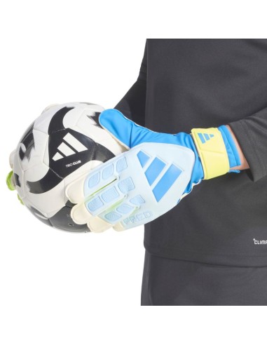 adidas Predator Training Goalkeeper Gloves White Yellow and Blue KA7786