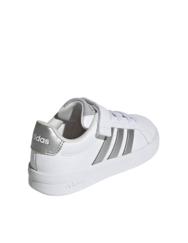 Adidas Grand Court 30 Kids' Shoes White and Silver JP9368
