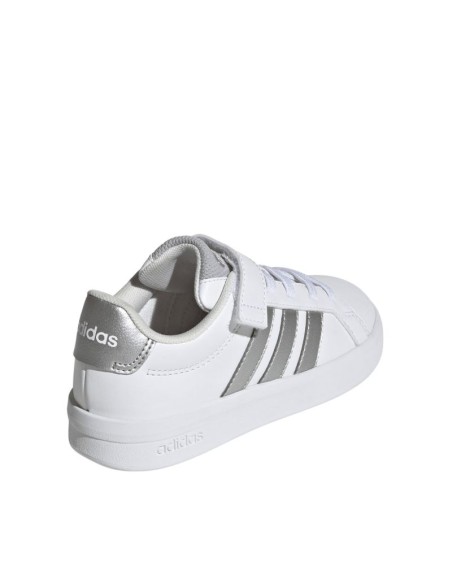 Adidas Grand Court 30 Kids' Shoes White and Silver JP9368