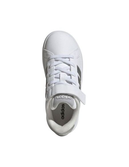 Adidas Grand Court 30 Kids' Shoes White and Silver JP9368