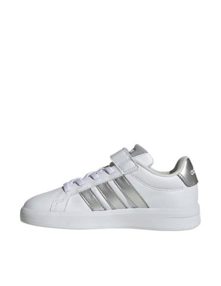 Adidas Grand Court 30 Kids' Shoes White and Silver JP9368