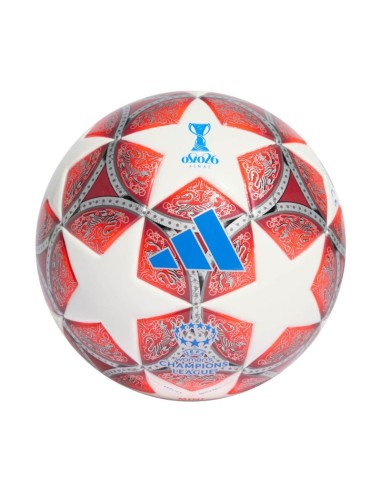 adidas UCL Womens 2526 Final Mini Football Red and White JW1327
