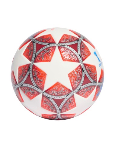 adidas UCL Womens 2526 Final Mini Football Red and White JW1327