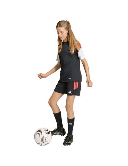 adidas Tiro 26 League kids' shorts black and red JY7148