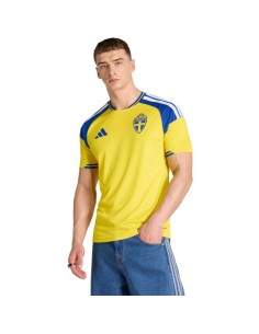 Men's adidas Sweden 26 Home Jersey yellow and blue JM5814