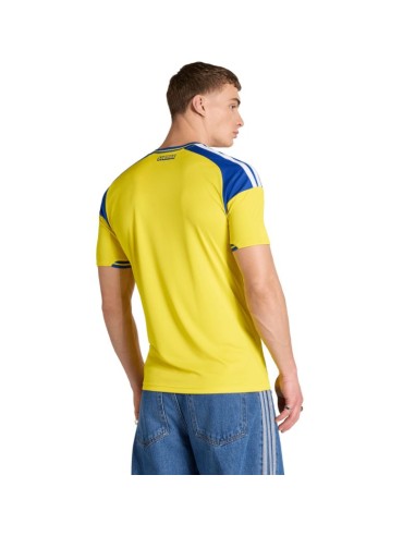 Men's adidas Sweden 26 Home Jersey yellow and blue JM5814