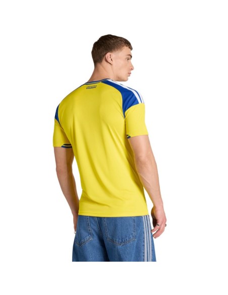Men's adidas Sweden 26 Home Jersey yellow and blue JM5814