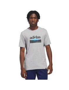 adidas Sportsman Mountain Graphic Men's TShirt Light Gray KC9253