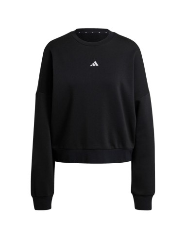 adidas Essentials Small Logo Feelcozy Women's Sweatshirt Black JC5932