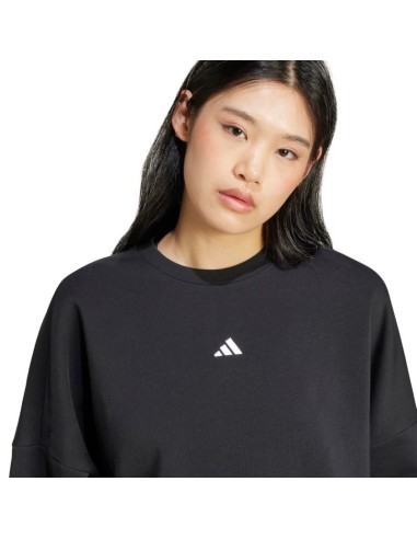 adidas Essentials Small Logo Feelcozy Women's Sweatshirt Black JC5932