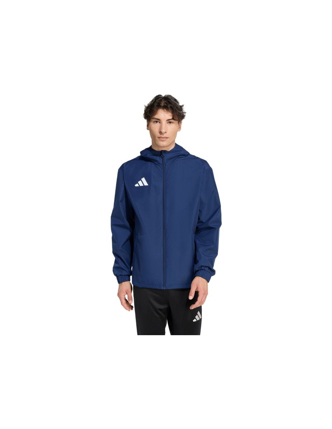 Men's adidas Entrada 26 All Weather Jacket Navy Blue JZ9102