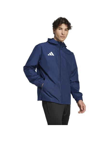 Men's adidas Entrada 26 All Weather Jacket Navy Blue JZ9102