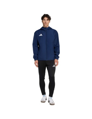 Men's adidas Entrada 26 All Weather Jacket Navy Blue JZ9102