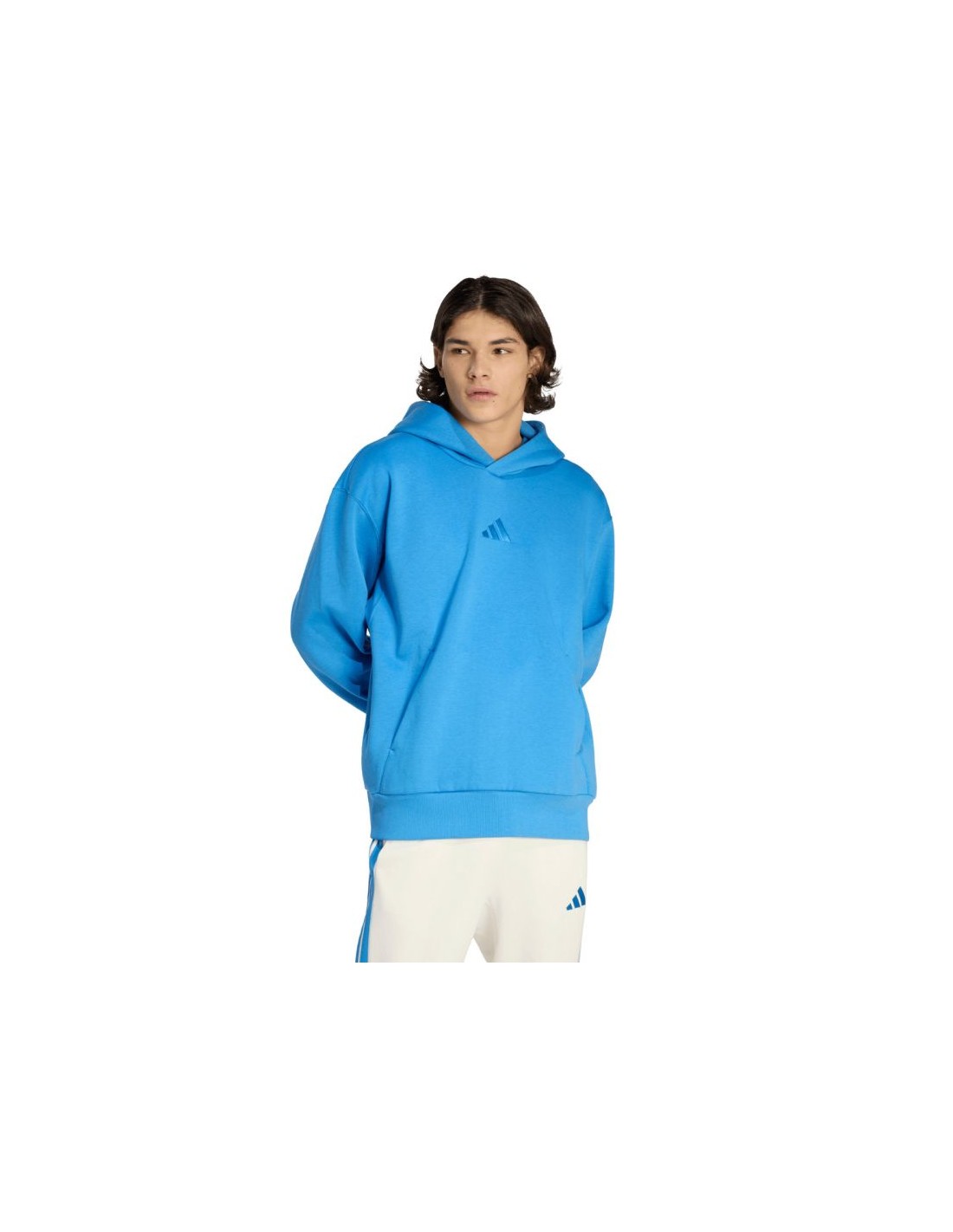Men's adidas ALL SZN Fleece Hoodie blue KC3182
