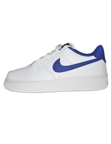 Nike Air Force 1 WhiteDeep royal blue women's shoes CT3839101