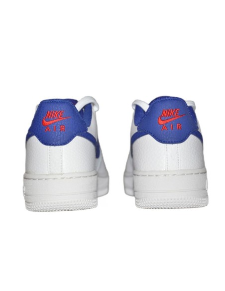 Nike Air Force 1 WhiteDeep royal blue women's shoes CT3839101