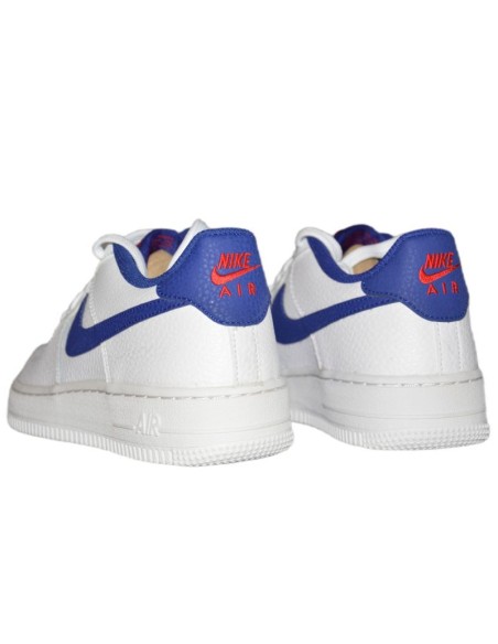 Nike Air Force 1 WhiteDeep royal blue women's shoes CT3839101