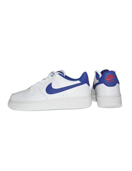 Nike Air Force 1 WhiteDeep royal blue women's shoes CT3839101