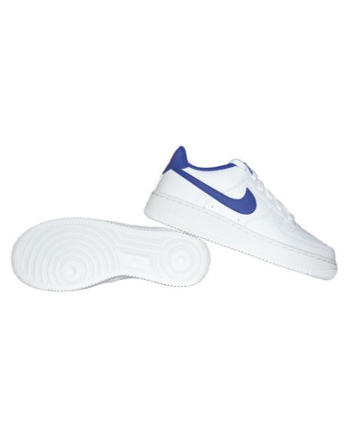 Nike Air Force 1 WhiteDeep royal blue women's shoes CT3839101