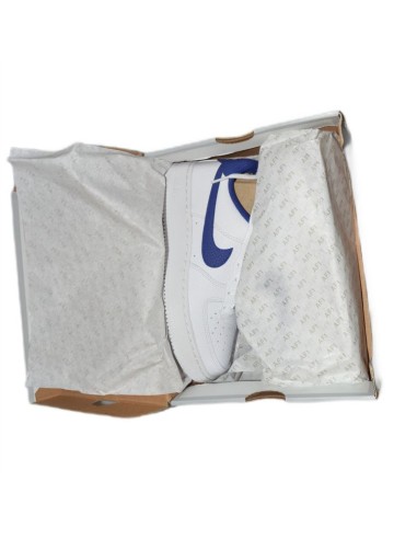 Nike Air Force 1 WhiteDeep royal blue women's shoes CT3839101