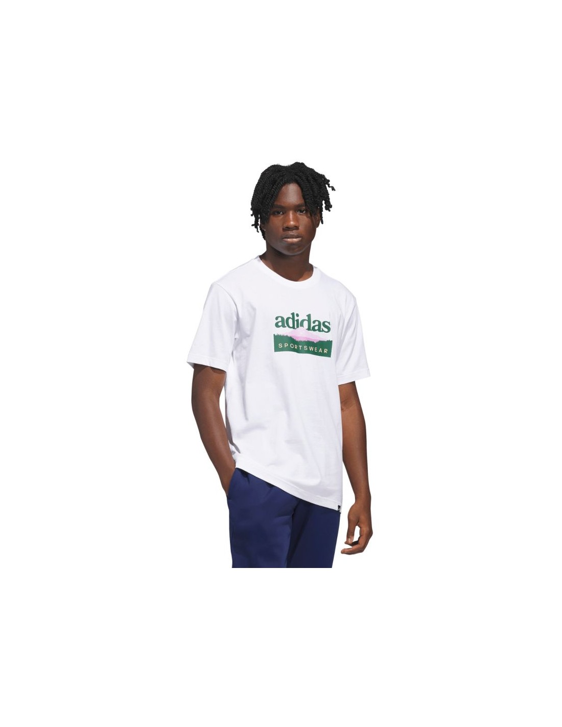 adidas Sportsman Mountain Graphic Men's TShirt White KC9254