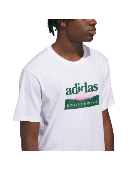 adidas Sportsman Mountain Graphic Men's TShirt White KC9254