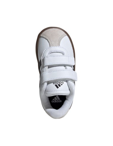 Adidas VL Court 30 Skateboarding Shoes for Kids White and Gray ID9157