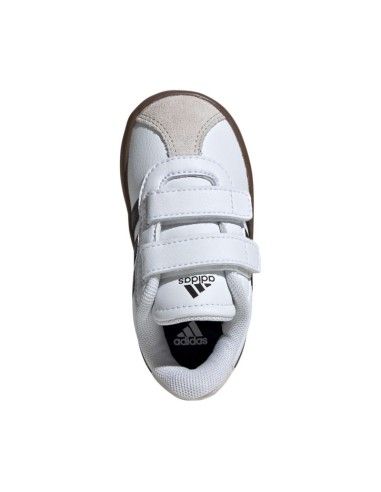 Adidas VL Court 30 Skateboarding Shoes for Kids White and Gray ID9157