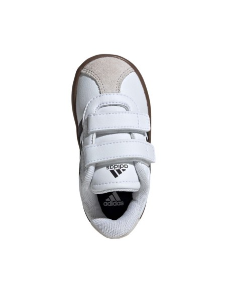 Adidas VL Court 30 Skateboarding Shoes for Kids White and Gray ID9157