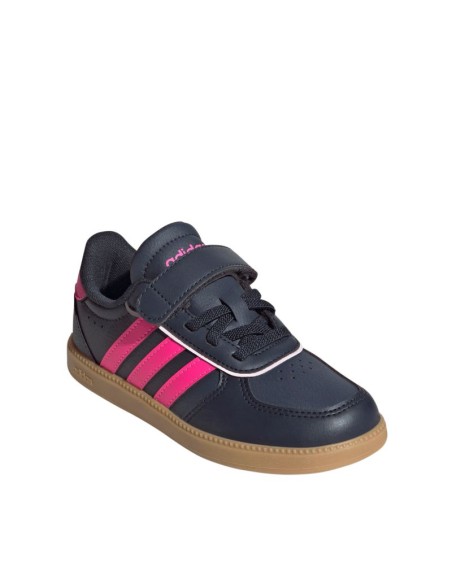 adidas Breaknet Sleek navy blue and pink kids' shoes JQ3060