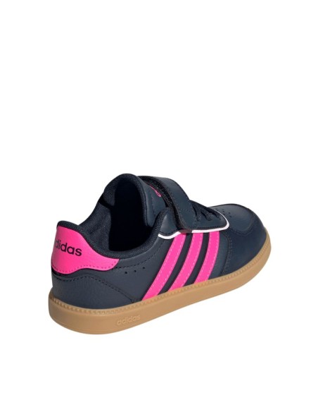 adidas Breaknet Sleek navy blue and pink kids' shoes JQ3060