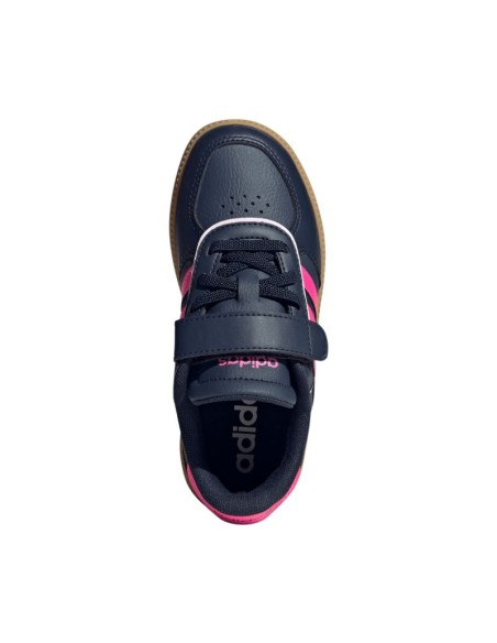 adidas Breaknet Sleek navy blue and pink kids' shoes JQ3060